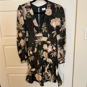 Sheike Black Floral Dress